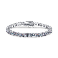 Load image into Gallery viewer, 925 silver Moissanite Tennis chain and Bracelet
