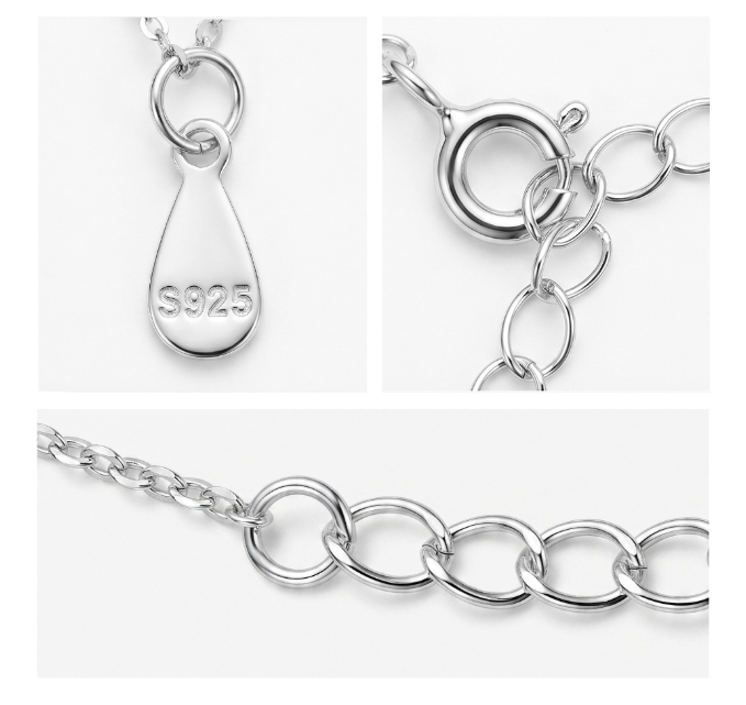 925 silver fan shaped small skirt moissanite fully inlaid women's necklace
