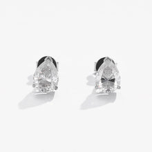 Load image into Gallery viewer, 925 Silver Moissanite Pear Shape Stud earrings
