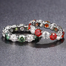 Load image into Gallery viewer, 925 Silver Moissanite Single Row Eternity Ring
