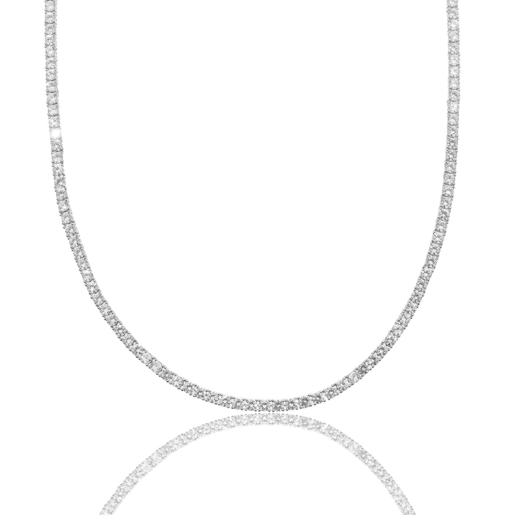 3mm Round Cut Diamond Tennis Chain