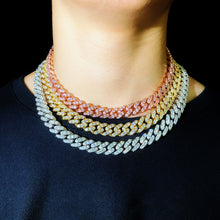 Load image into Gallery viewer, 12mm Large grain iced cuban link chain
