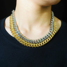 Load image into Gallery viewer, 12mm and 8mm Miami Cuban Chain 18k Gold
