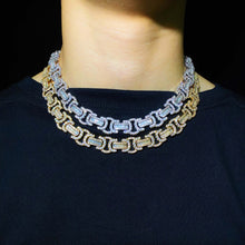 Load image into Gallery viewer, 10mm Diamond Byzantine Chain
