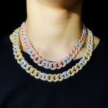 Load image into Gallery viewer, 2 Tone Cuban Diamond Chain
