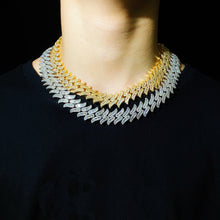 Load image into Gallery viewer, 15mm Baguette Spiked cuban chain
