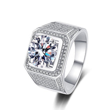 Load image into Gallery viewer, 925 Silver Diamond Moissanite Ring Men and women
