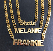 Load image into Gallery viewer, Name Necklace women&#39;s hip hop clavicle Necklace
