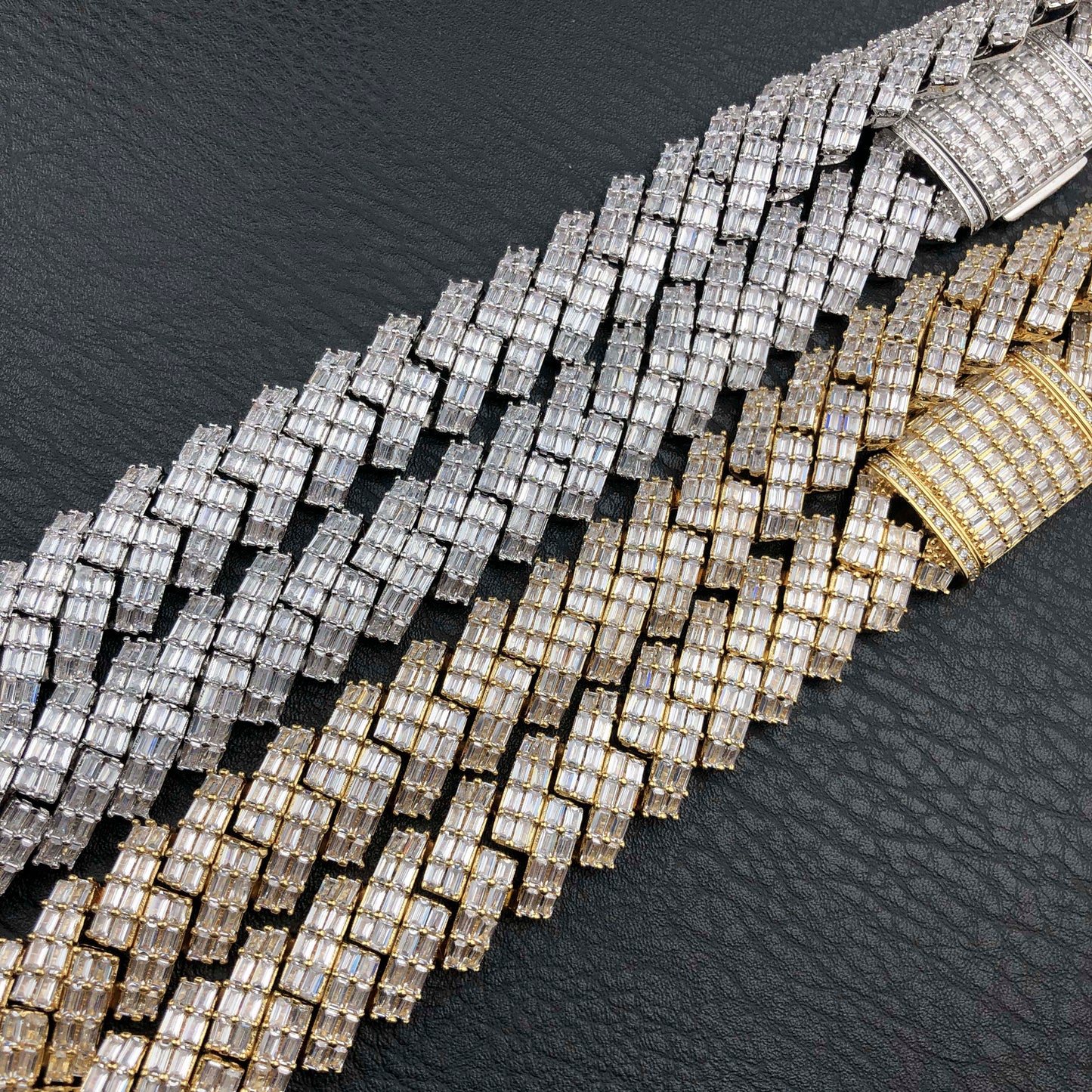 19mm Baguette Prong Cuban chain