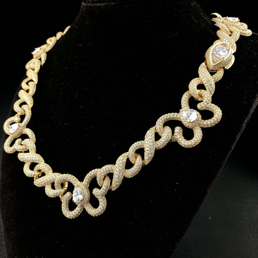 15mm Infinity butterfly Diamond Chain