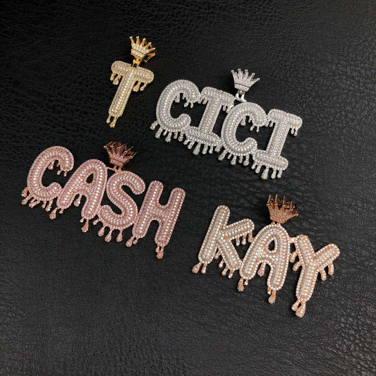 Crowned Dripping Custom Pendant