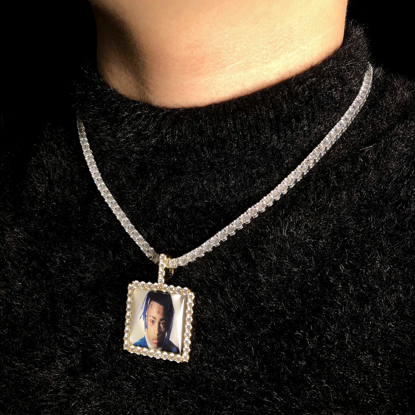 Rectangle Custom Picture Pendant