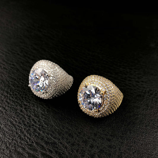 Diamond Clustered Band Ring