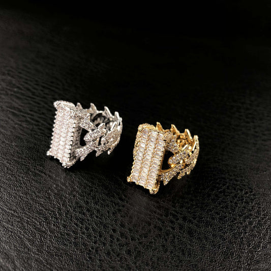 Baguette Diamond Clustered Ring I