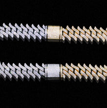 Load image into Gallery viewer, 15mm Spiked Diamond Cuban Bracelet Chain
