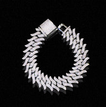 Load image into Gallery viewer, 15mm Spiked Diamond Cuban Bracelet Chain
