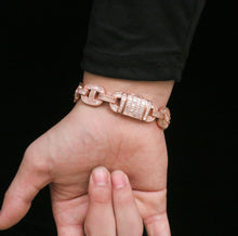 Load image into Gallery viewer, 15mm Baguette Mariner Bracelet
