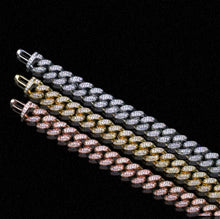 Load image into Gallery viewer, 12mm Diamond Cuban Bracelet chain
