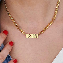 Load image into Gallery viewer, Name Necklace women&#39;s hip hop clavicle Necklace
