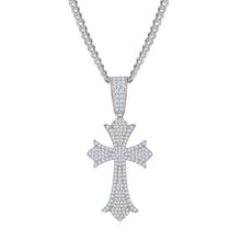 Load image into Gallery viewer, 925 Silver Diamond Moissanite VVS Cross Pendant
