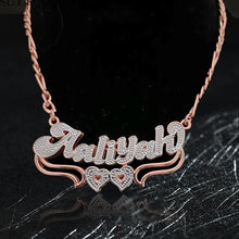 Load image into Gallery viewer, New double color name necklace
