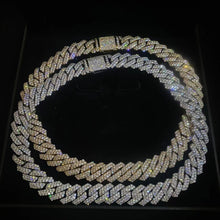 Load image into Gallery viewer, 14mm Iced Prong Cuban Chain
