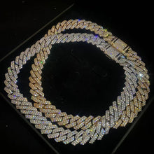 Load image into Gallery viewer, 14mm Iced Prong Cuban Chain
