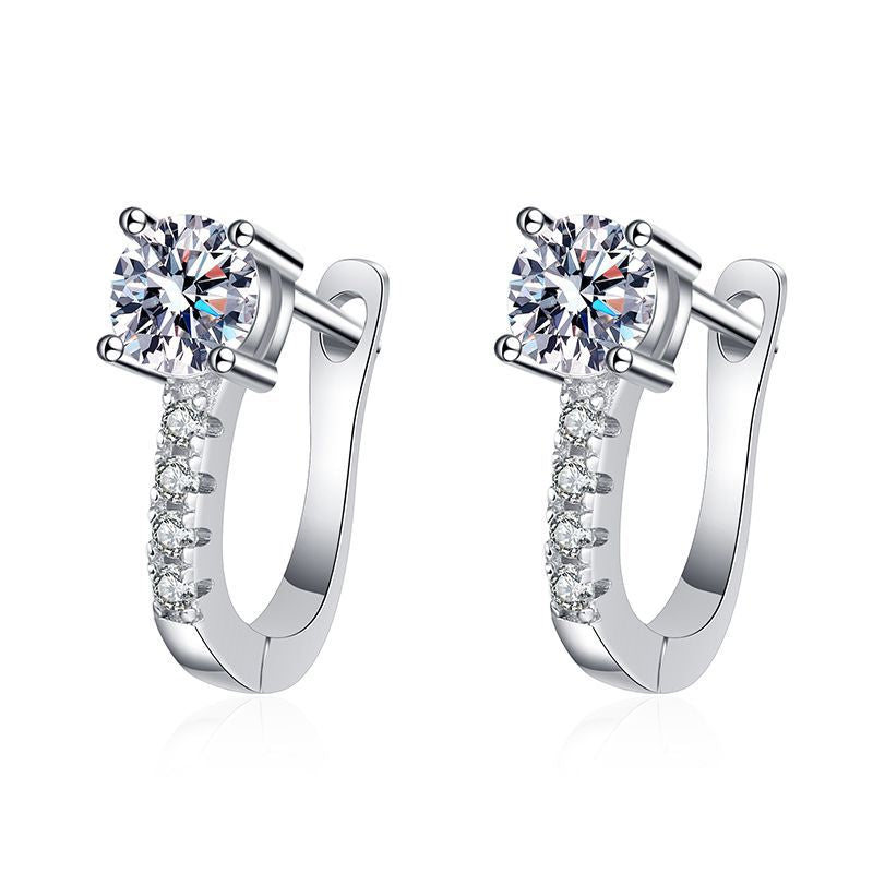 925 Silver Moissanite VVS Earrings