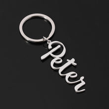 Load image into Gallery viewer, Personalized custom nameplate Keyring for women and men Valentine&#39;s Day gift
