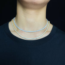 Load image into Gallery viewer, 3 Claw Cut Diamond Tennis chain
