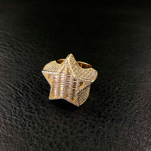 Load image into Gallery viewer, Baguette Star ring
