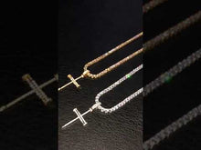Load and play video in Gallery viewer, Diamond Nail Cross Pendant
