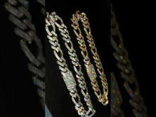 Load and play video in Gallery viewer, 19mm Diamond Figaro Chain
