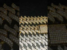 Load and play video in Gallery viewer, 15mm Spiked Diamond Cuban Chain
