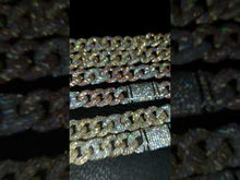 Load and play video in Gallery viewer, 2 Tone Cuban Diamond Chain
